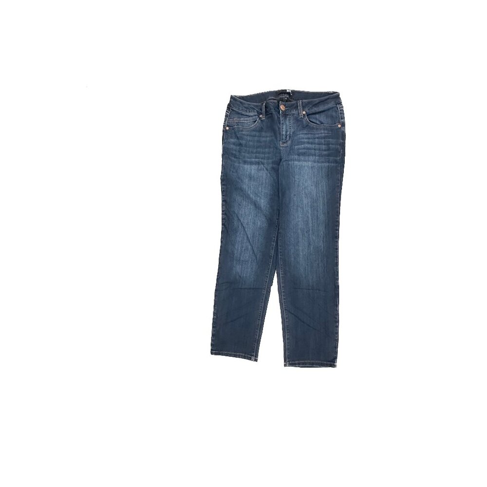 1822 Denim Cropped Women's size 6 Dark Wash Blue Denim Jeans